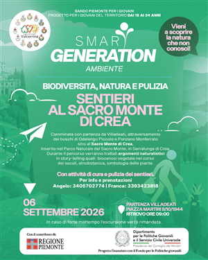 Smart Generation - Biodiversità, natura e pulizia - Sentieri al Sacro Monte di Crea