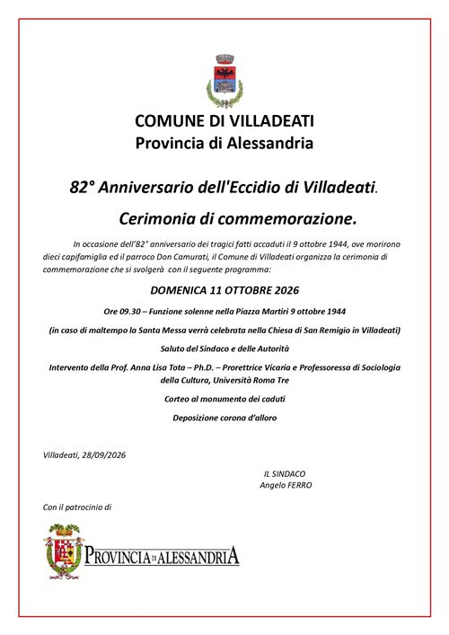 9 ottobre 1944 - Per ricordare....