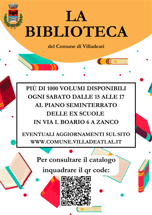 Orari di apertura della biblioteca comunale